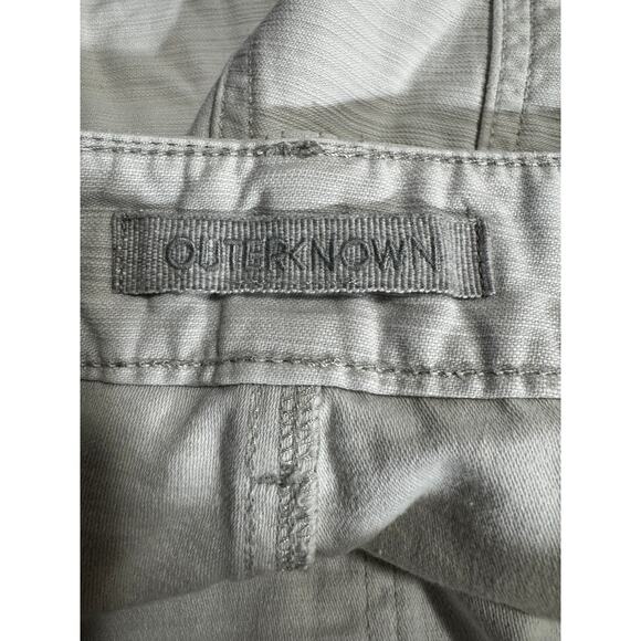 Outerknown Organic Cotton Utility Shorts White Size 28 - Picture 3 of 6
